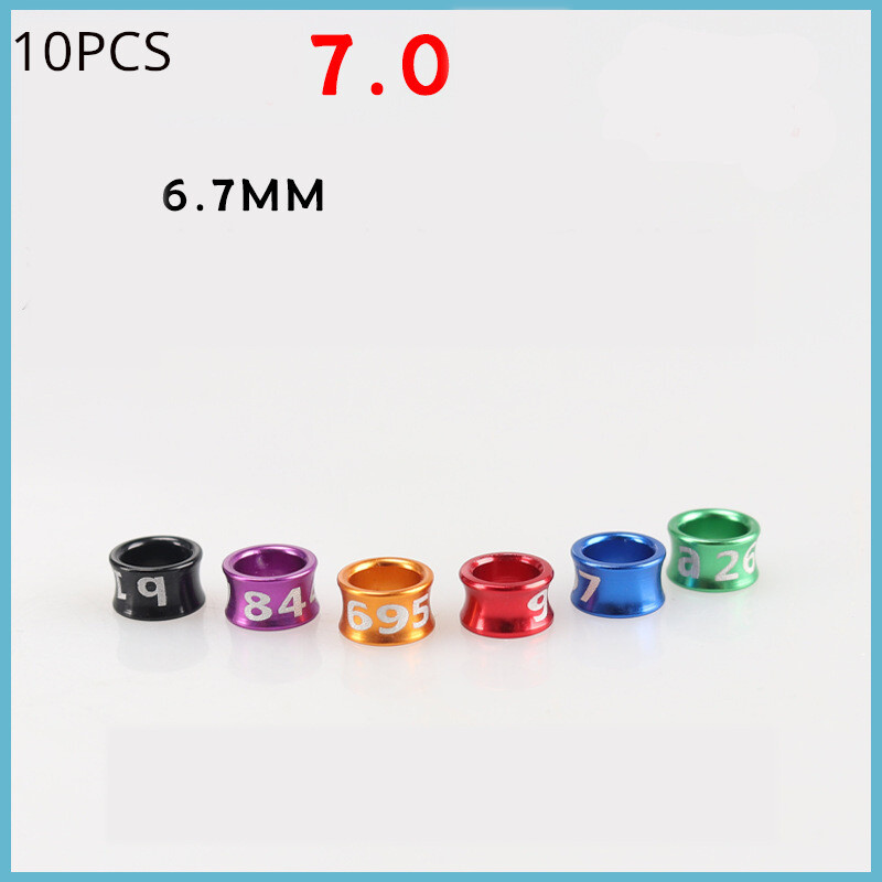 Prsten za papigu, 10 KOMADA prstena za identifikaciju ptica s otvorenom i zatvorenom kopčom, ultra lagani crni božur feniks, izvezeno oko svrake, osam ptica, mala ptica