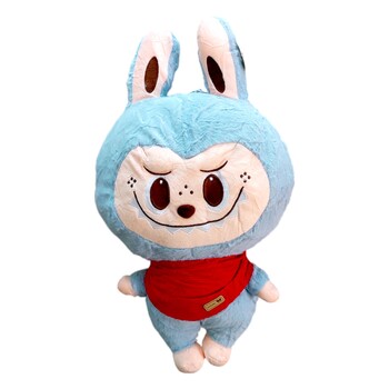 Играчка Labubu, Плюшено, Син, 40 см