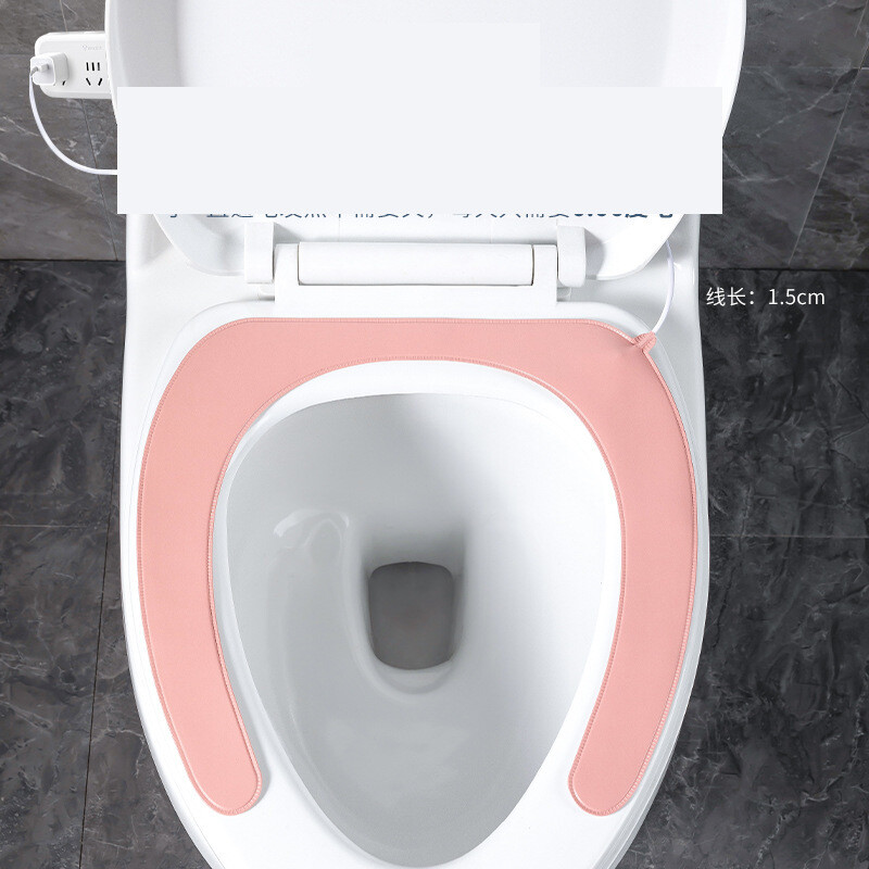 Talvine majapidamises kasutatav soojendusega tualett-istmepadi, kleepuv, veekindel ühekordne tualett-istmepadi, pehme tualett-istmepadi, tualett-istmekate