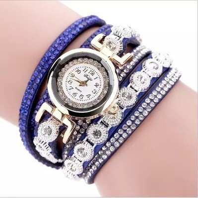 Határokon átnyúló, új, divatos, alkalmi, kis kerek karóra felhúzható szíjjal, egyszerű, divatos, alkalmi női karóra 