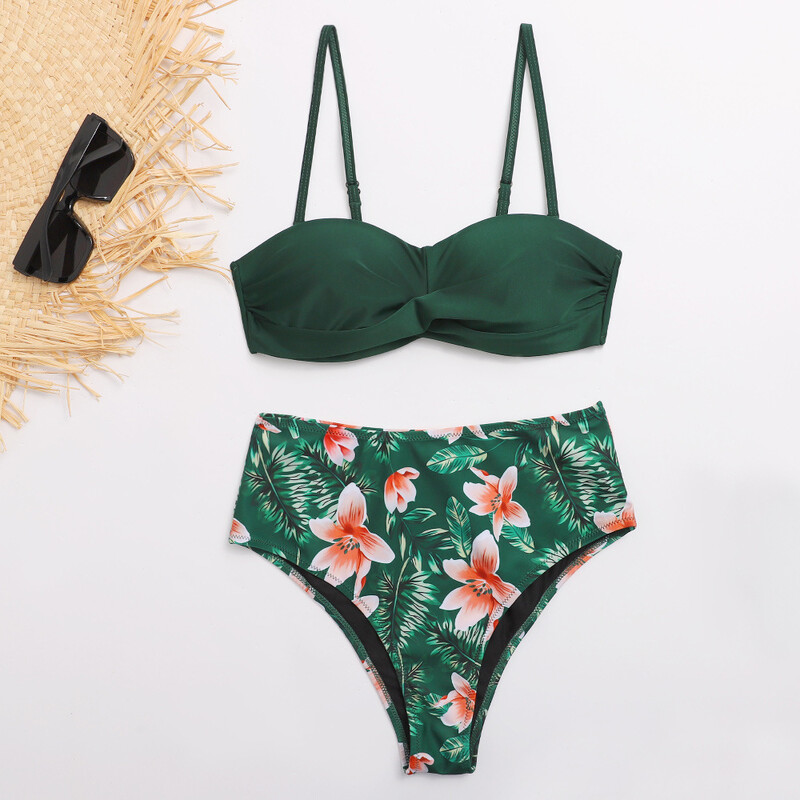 Naujas seksualus margintas bikinis iš Europos ir Amerikos maudymosi kostiumėlių gamintojų