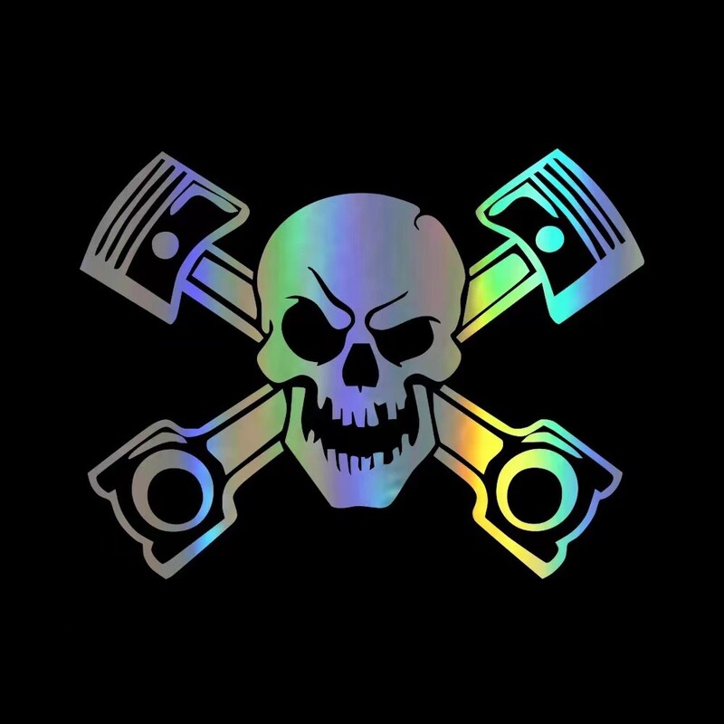 Kaukolės automobilio lipdukas, automobilio lipdukas, motociklo, sunkvežimio, lango, buferio, vandeniui atsparių automobilių dalių lipdukas