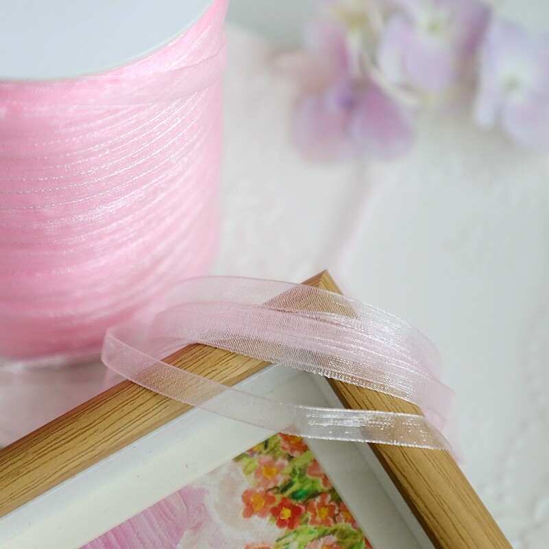 Vienas juanis, 5 metrai, šifono siūlų juostelė, rankų darbo medžiagos, skrybėlių medžiagos, plaukų juosta, „pasidaryk pats“ drabužiai, drabužių aksesuarai