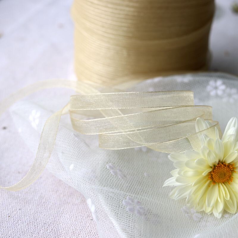 Vienas juanis, 5 metrai, šifono siūlų juostelė, rankų darbo medžiagos, skrybėlių medžiagos, plaukų juosta, „pasidaryk pats“ drabužiai, drabužių aksesuarai