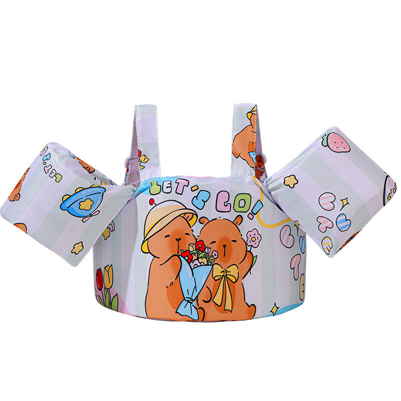 Jialan vaikiškas maudymosi kostiumėlis su animaciniu paveikslėliu ir prailginta rankovės žiedu, plūduriuojantis žiedas, gelbėjimosi liemenė, vandens rankovė, plūdrumas, plaukimas