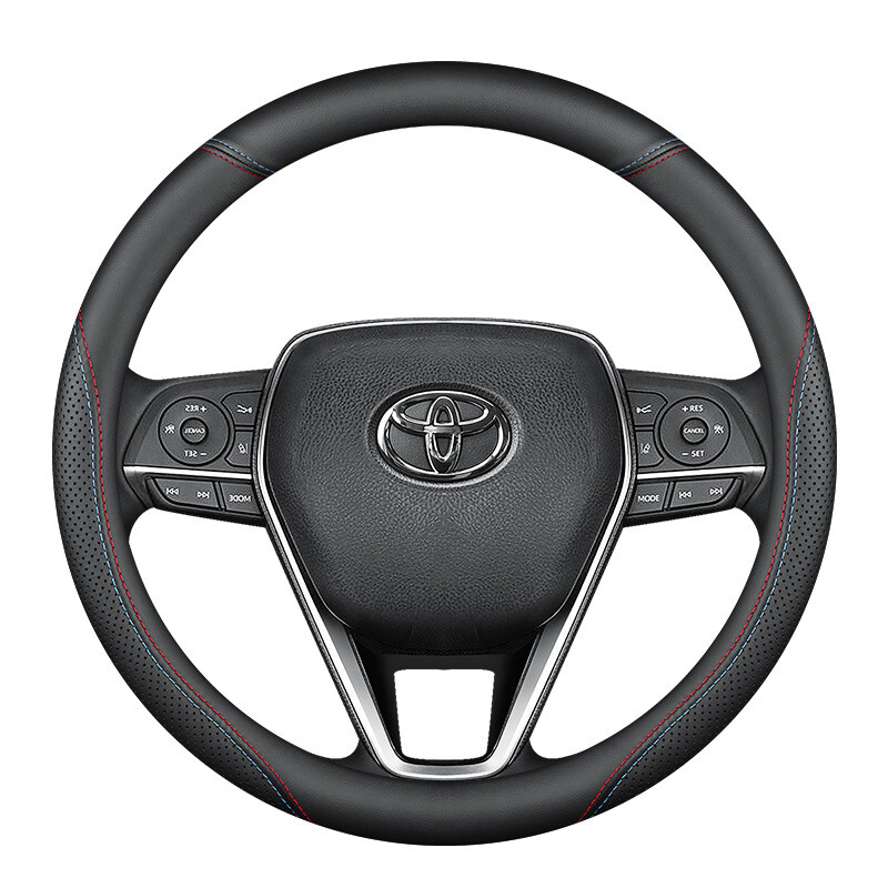 Tinka natūralios odos vairo dangteliams „Toyota“, „Camry“, „Corolla“, „Highlander“, „Reiz Levin Vios“ automobiliams, itin plonam rankenos dangteliui.