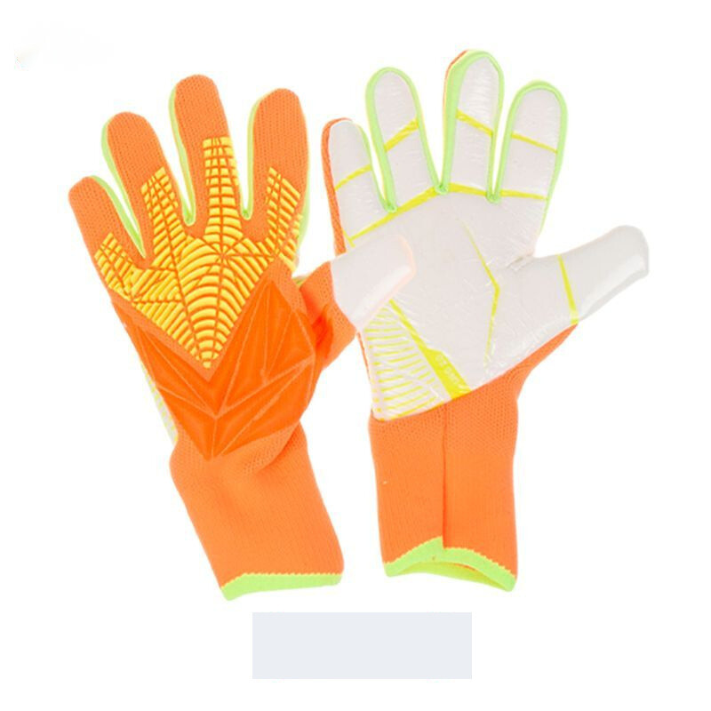 Jauni futbola vārtsarga cimdi, pretsadursmes, sporta vārtsarga cimdi, elpojoši lateksa cimdi, neslīdoši, pirkstu aizsardzība