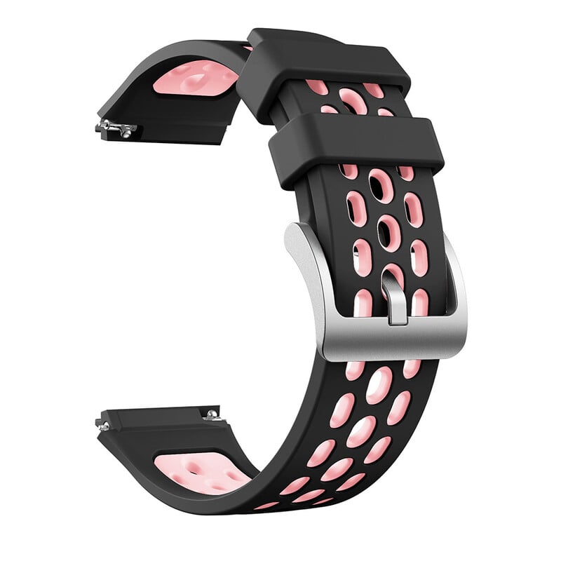 Tinka „Huawei gt2e“ silikoniniam dviejų spalvų dirželiui, „Huawei watch gt2e“ sąsajos silikoniniam dirželiui su apvalia skylute.