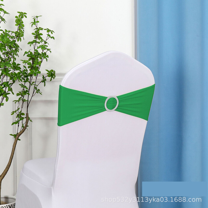 Elastinė gėlė kėdės atlošo užvalkalas, banketinė juostelė, kėdės atlošo dekoracija 50 vnt., nemokama vestuvinė juostelė, viešbučio juostelės kaklaraištis