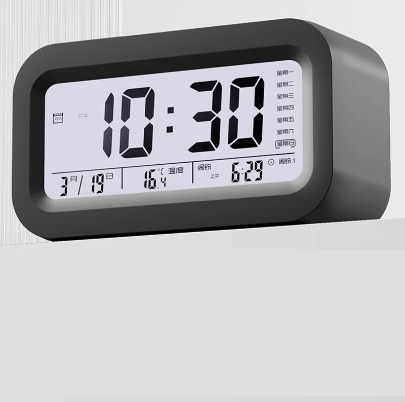 Išmanusis žadintuvas su garso įkrovimo funkcija, trys žadintuvų rinkiniai, šviečiantis žadintuvas mokiniams ir vaikams su balsu