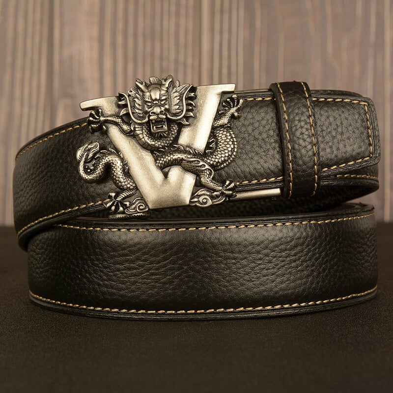Meeste ehtsast nahast vöö rahvuslikus stiilis, retro, automaatse pandlaga, draakonikujuline, pandlaga, noorte-, vabaaja vöö