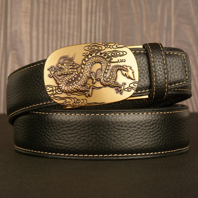 Meeste ehtsast nahast vöö rahvuslikus stiilis, retro, automaatse pandlaga, draakonikujuline, pandlaga, noorte-, vabaaja vöö