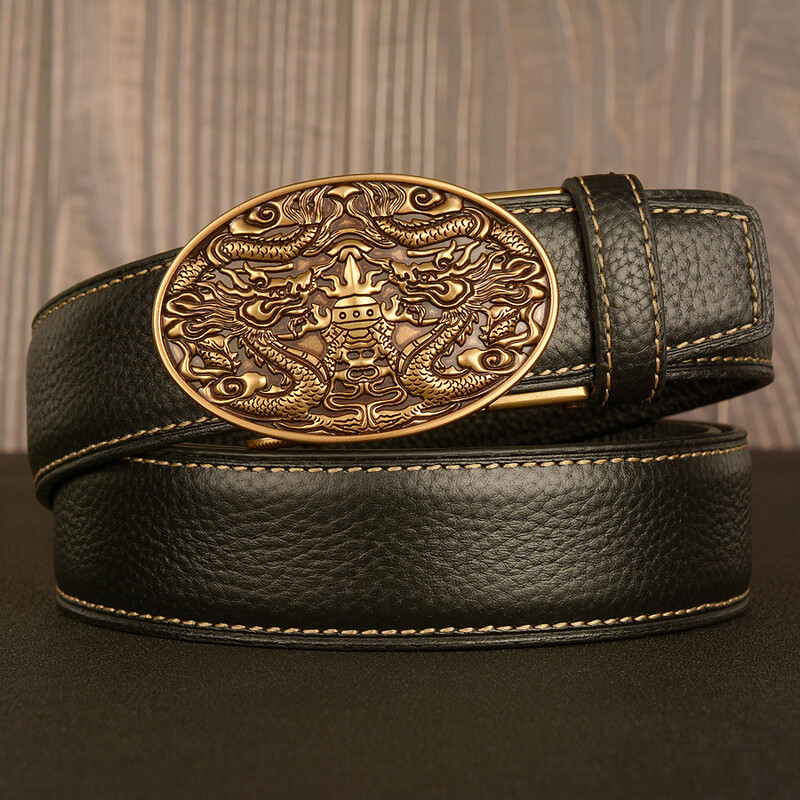 Meeste ehtsast nahast vöö rahvuslikus stiilis, retro, automaatse pandlaga, draakonikujuline, pandlaga, noorte-, vabaaja vöö