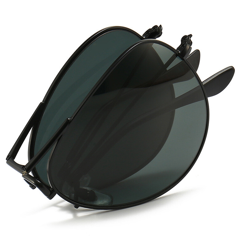 Vyriški ir moteriški akiniai nuo saulės su stiklu, sulankstomi, modernūs ir laisvalaikio akiniai nuo saulės, akiniai kelionėms atostogų metu