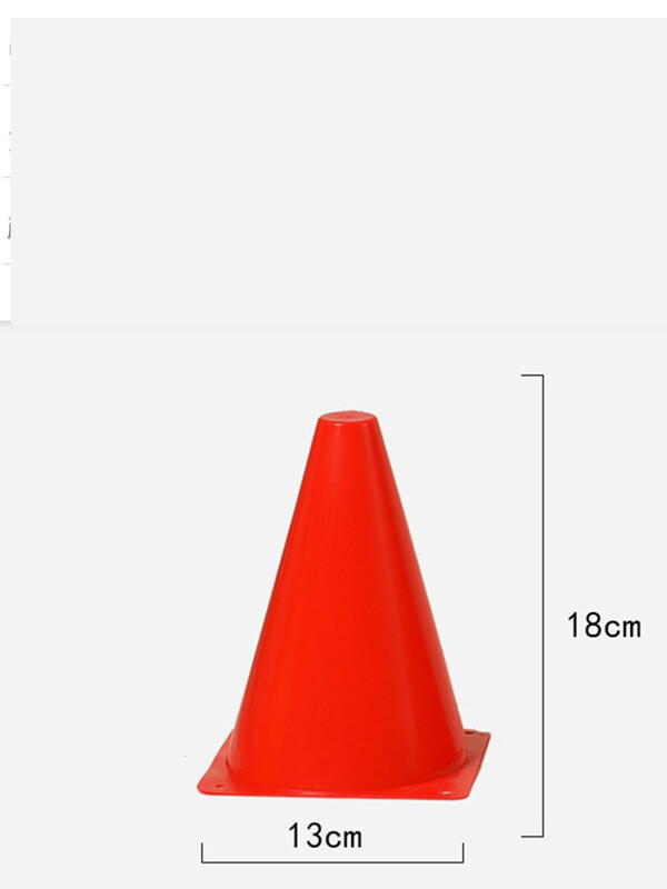 18cm 5PCS zadebljana kanta s logotipom, oprema za nogometni trening, prepona, konus za trening, plastična kanta, veleprodaja korneta za sladoled