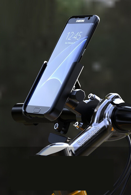 Piiriülene alumiiniumsulamist tahavaatepeegli mobiiltelefoni hoidik mootorrattale, elektriautodele, jalgratta navigatsioonihoidikule, sõiduhoidikule