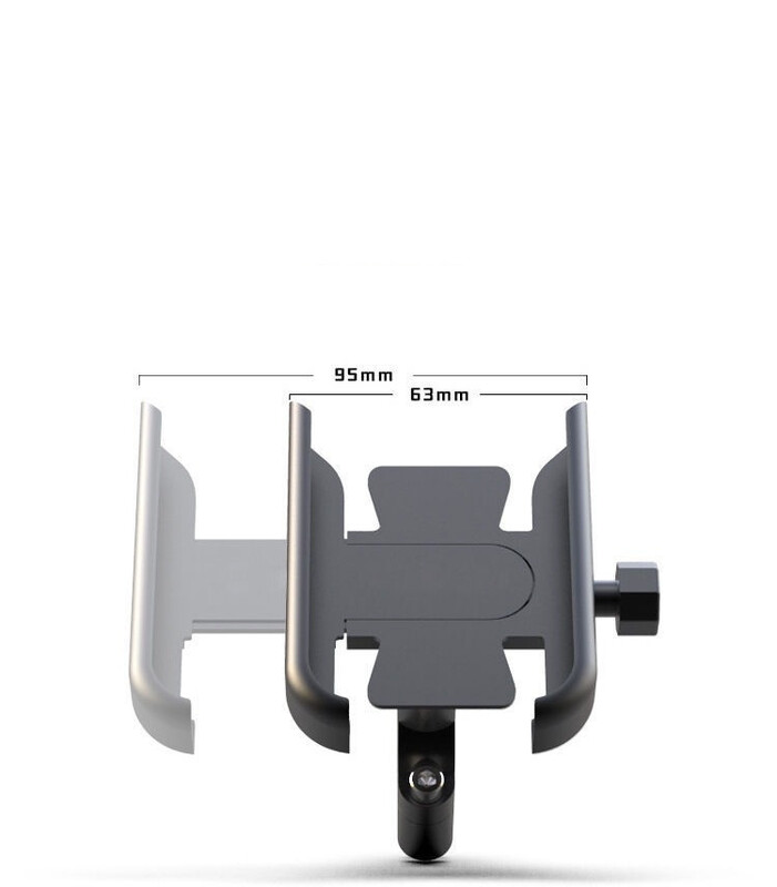 Piiriülene alumiiniumsulamist tahavaatepeegli mobiiltelefoni hoidik mootorrattale, elektriautodele, jalgratta navigatsioonihoidikule, sõiduhoidikule