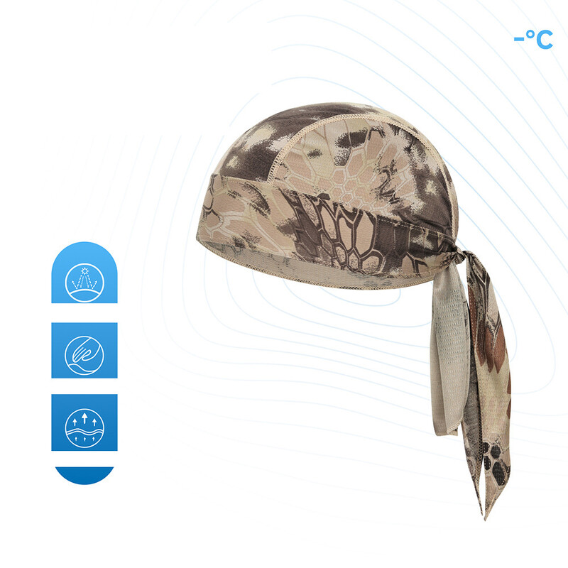 Motociklininko piratų kepurė, skirta važinėjimui lauke, sugerianti prakaitą ir drėgmę, kvėpuojanti sportinė galvos apdangalas, greitai džiūstanti kepurė su pamušalu.