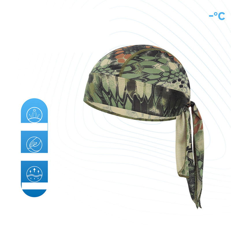 Motociklininko piratų kepurė, skirta važinėjimui lauke, sugerianti prakaitą ir drėgmę, kvėpuojanti sportinė galvos apdangalas, greitai džiūstanti kepurė su pamušalu.