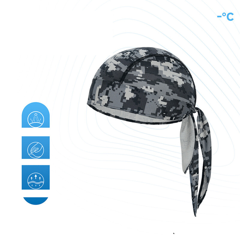 Motociklininko piratų kepurė, skirta važinėjimui lauke, sugerianti prakaitą ir drėgmę, kvėpuojanti sportinė galvos apdangalas, greitai džiūstanti kepurė su pamušalu.