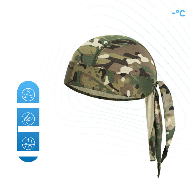 Motociklininko piratų kepurė, skirta važinėjimui lauke, sugerianti prakaitą ir drėgmę, kvėpuojanti sportinė galvos apdangalas, greitai džiūstanti kepurė su pamušalu.