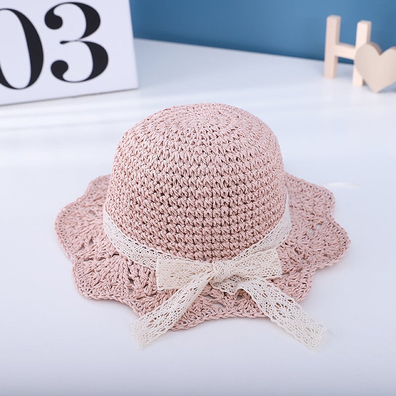 Vaikiška šiaudinė skrybėlė su juostele vasarai, naujas stilius, vaikiška popierinė šiaudinė skrybėlė, vaikiška skrybėlė nuo saulės, paplūdimio skrybėlė 3-8 metų vaikams