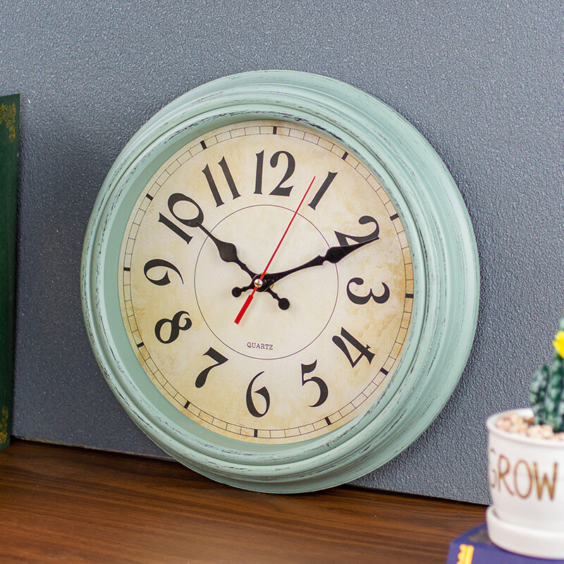 12 colių retro stiliaus sieninis laikrodis, svetainės laikrodis, namų laikrodis, sieninis laikrodis, kvarcinis laikrodis su asmenybės bruožais, tarpvalstybinis, karštas pardavimas