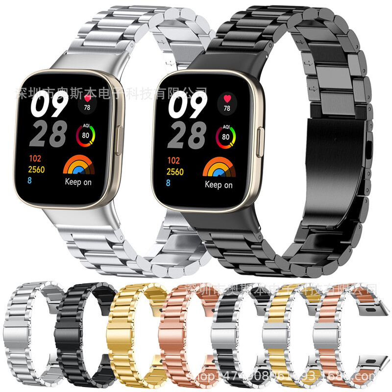 Sobib Redmi Watch 3 roostevabast terasest rihmaga Redmi Watch 3 noorteväljaande metallkäevõrule