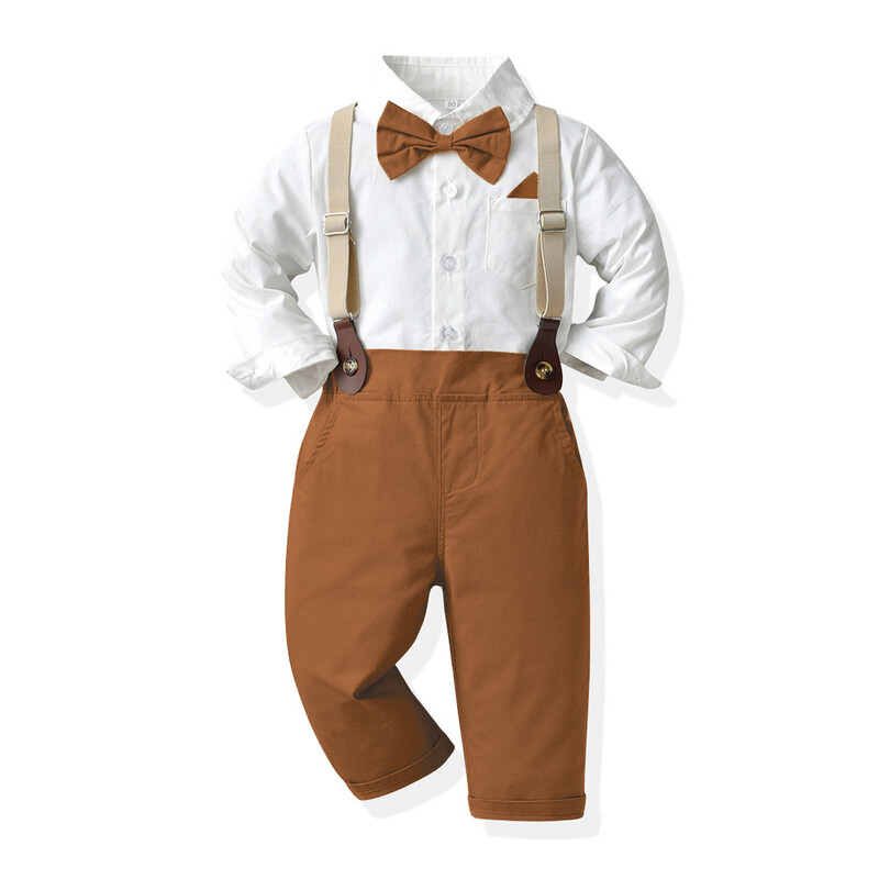 Naujienos, britiškas stilius, berniukiški pavasariniai drabužiai, vaikiški ilgarankoviai kostiumai, balti marškiniai, kombinezonas, suknelė, vaikiški drabužiai, naujas pavasarinis stilius