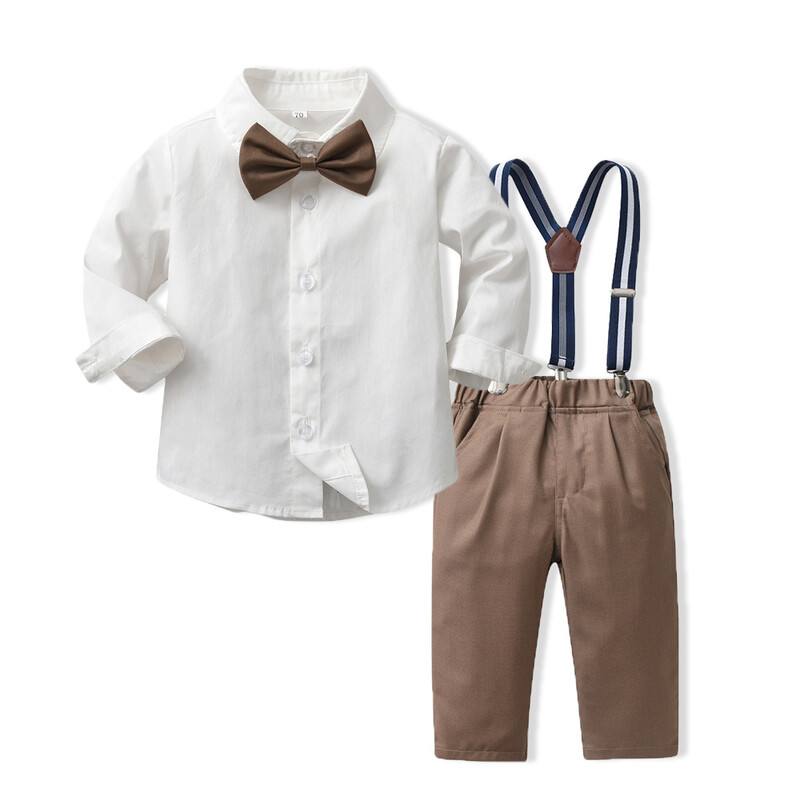 Naujienos, britiškas stilius, berniukiški pavasariniai drabužiai, vaikiški ilgarankoviai kostiumai, balti marškiniai, kombinezonas, suknelė, vaikiški drabužiai, naujas pavasarinis stilius