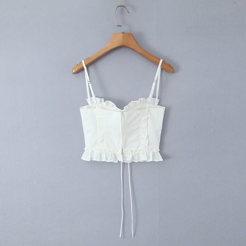 6499 - Nove ljetne ženske naramenice u europskom i američkom stilu s naušnicama i kravatama, kratke naramenice