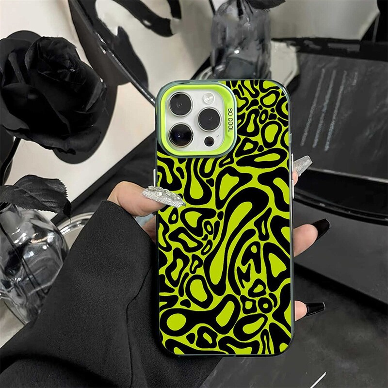 Šareni krug, pogodno za maskicu za mobitel Apple 16promax 15plus, srebrne boje, IMD14 cross-border, 13pro advanced 12