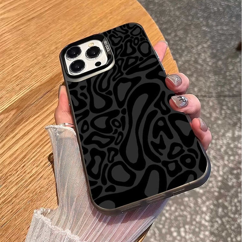 Šareni krug, pogodno za maskicu za mobitel Apple 16promax 15plus, srebrne boje, IMD14 cross-border, 13pro advanced 12