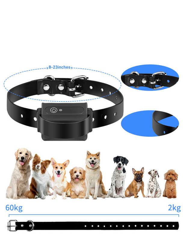 Karštai parduodamas 1000 metrų atsparus vandeniui įkraunamas nuotolinio valdymo elektros smūgio antkaklis šunų dresūros prietaisas su lojimo mechanizmu