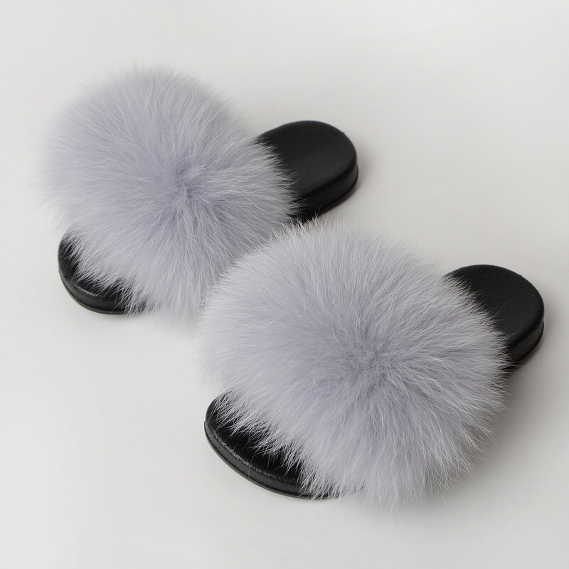 2021. gada jaunas bērnu čības, ārējās tirdzniecības pārrobežu lapsas kažokādas čības, jauki plīša vasaras mājas bērnu apavi