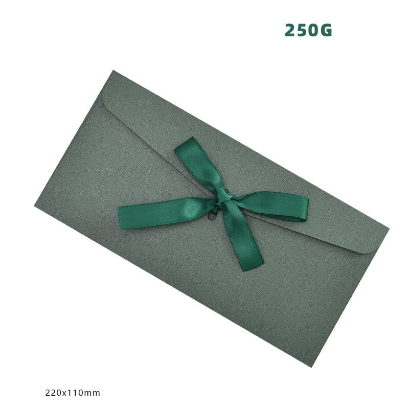 Loominguline ümbrik 10 tk õnnitluskaartide jaoks paelaga, paks ümbrik nr 5 pärlmutterpaberlindiga, sobib ürituste kutsete valmistamiseks