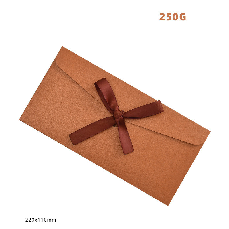 Loominguline ümbrik 10 tk õnnitluskaartide jaoks paelaga, paks ümbrik nr 5 pärlmutterpaberlindiga, sobib ürituste kutsete valmistamiseks