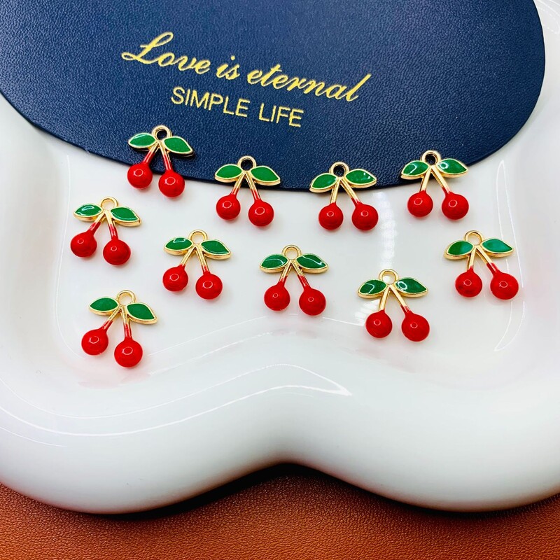 Papuošalai, „pasidaryk pats“ aksesuarai, pakabukas, pavienis kabantis trimatis vyšnių raudonumo aliejaus pakabukas, lydinio pakabukas, „pasidaryk pats“ vėrinys, tarpvalstybinis