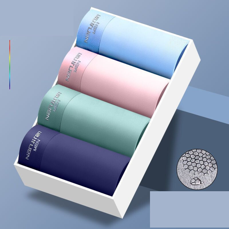 Ανδρικό καλοκαιρινό μποξεράκι από μετάξι πάγου, μποξεράκι, καλοκαιρινό, αναπνεύσιμο, μοναδικό, μοντέρνο, λεπτό στυλ