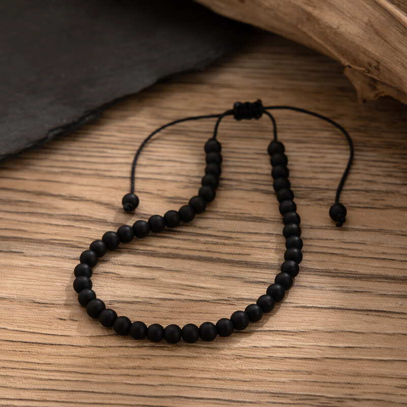 Europski i američki prekogranični nakit za muškarce s tigrovim kamenom i perlicama, narukvica za gležanj nišnog dizajna, univerzalna narukvica za gležanj u plažnom stilu