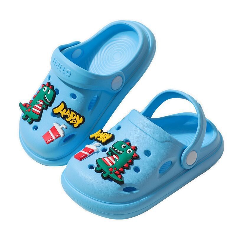 Vaikiški batai su skylute berniukams su animaciniais paveikslėliais, naujos EVA basutės berniukams lauko avėjimui, vasariniai paplūdimio batai urmu