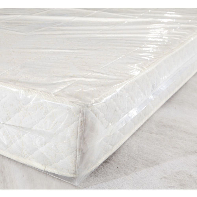 „Simmons“ čiužinys, nuimamas plastikinis čiužinio užvalkalas, naktinio stalelio pakavimo maišelis, skaidrus vienkartinis kraftpopierinis pakavimo maišelis