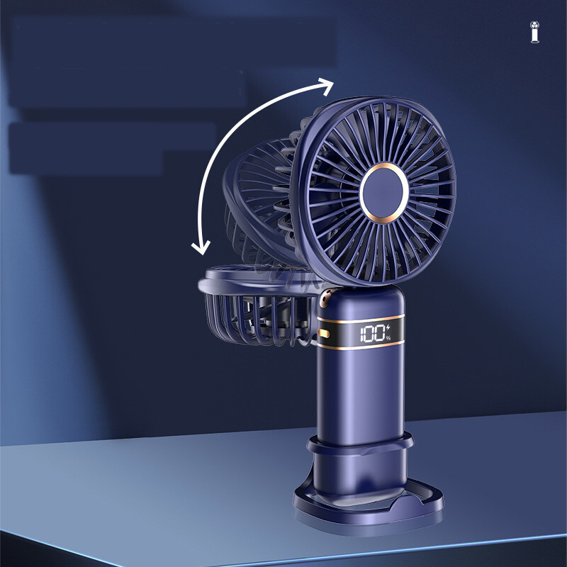 2025 нов USB ръчен вентилатор с дигитален дисплей сгъваем настолен вентилатор за ароматерапия, мини преносим малък вентилатор за външен монтаж