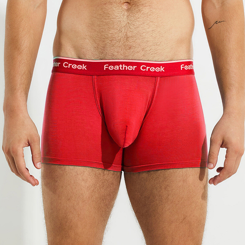 Мъжки боксерки с големи U-образни джобчета и големи предни джобчета, секси тънки момчешки шорти с четири ъгъла за есен и зима