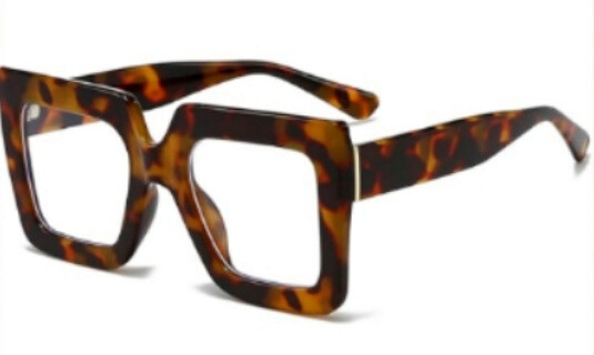 Трансгранични нови европейски и американски модерни лични очила за четене с голяма рамка, модерни леопардови принтове, съчетаващи цветове, анти-синя светлина, очила за четене на едро