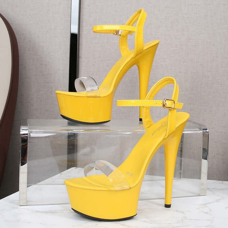 Nove prozirne ženske sandale s jednim remenčićem, očaravajuće, mrežaste, super visoke pete, vodootporne, platforma, ženske cipele na štiklu