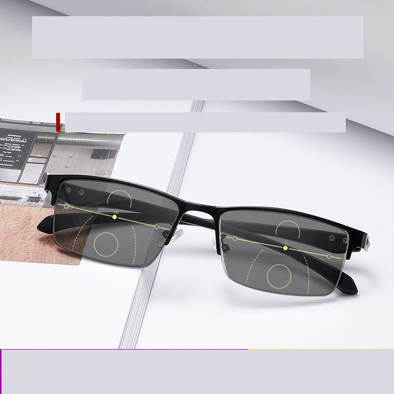 Värvimuutusega nutikad lugemisprillid lähedale ja kaugele nägemiseks, päikesekaitse, kõrglahutusega suurendus ja sinise valguse kaitsega ärilugemisprillidele