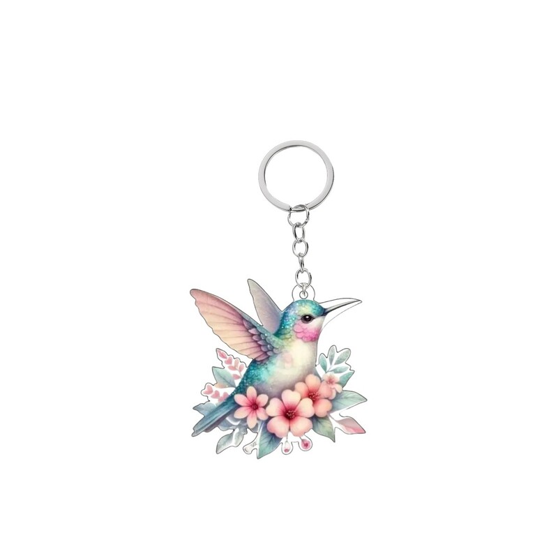 Фабрична директна доставка на акрилен ключодържател за любители на папагали, многофункционален ключодържател за мъже и жени, декорация, подарък