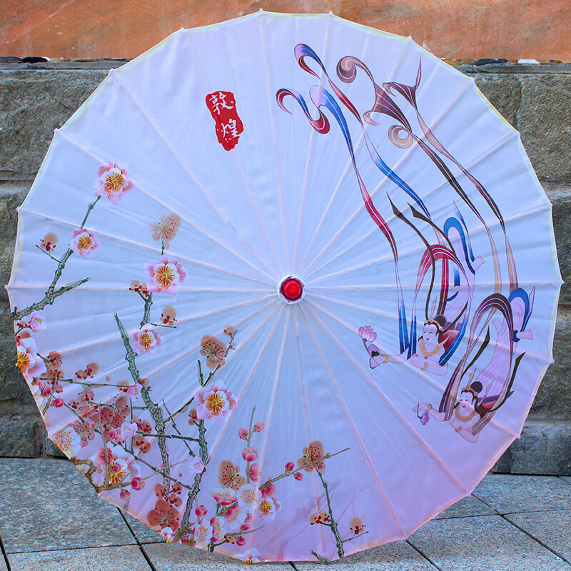 Китайски стил печат на таван на търговски център декоративен чадър cheongsam танцово представление реквизит древен стил занаятчийски чадър трансгранична търговия на едро