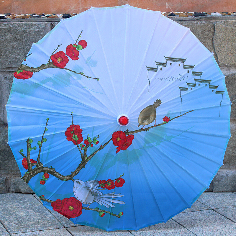 Китайски стил печат на таван на търговски център декоративен чадър cheongsam танцово представление реквизит древен стил занаятчийски чадър трансгранична търговия на едро